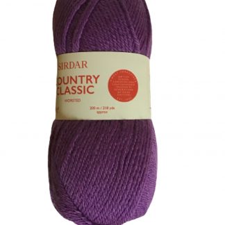 Sirdar Country Classic Worsted 50% Acrylic 50% Merino Wool (100g) - Violet  (651) - Knit Knack Shack